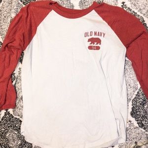 old navy baseball t-shirt